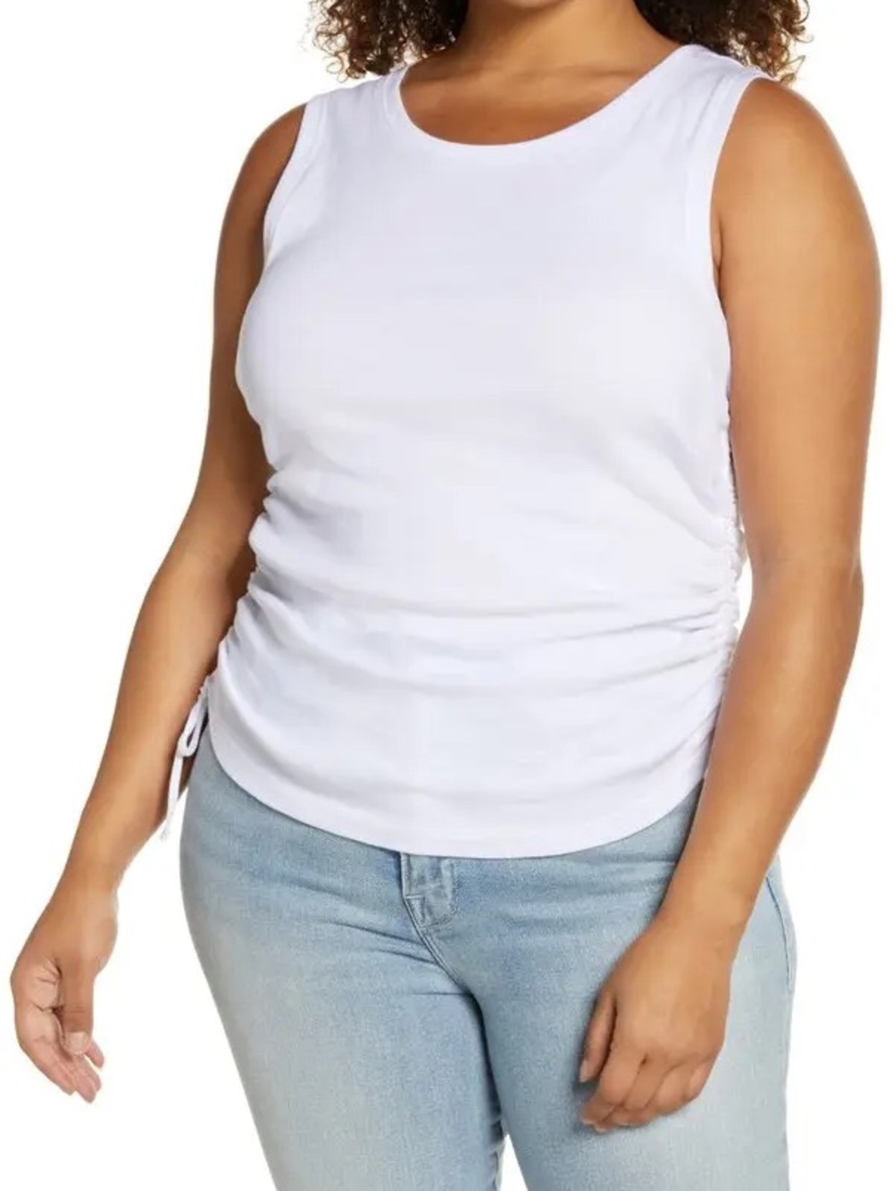 NWOT Good American Ruched Tank